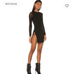 Nia Bodycon Dress in Black by Superdown